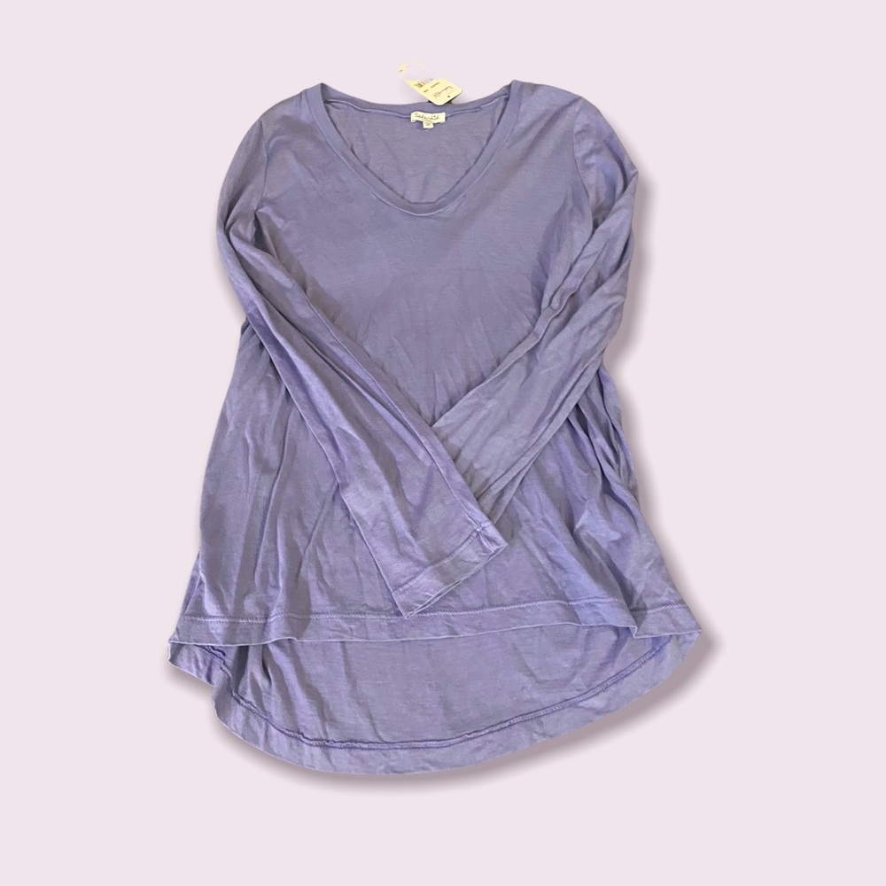 Splendid Long Sleeve Tee in Peri XS New With Tags